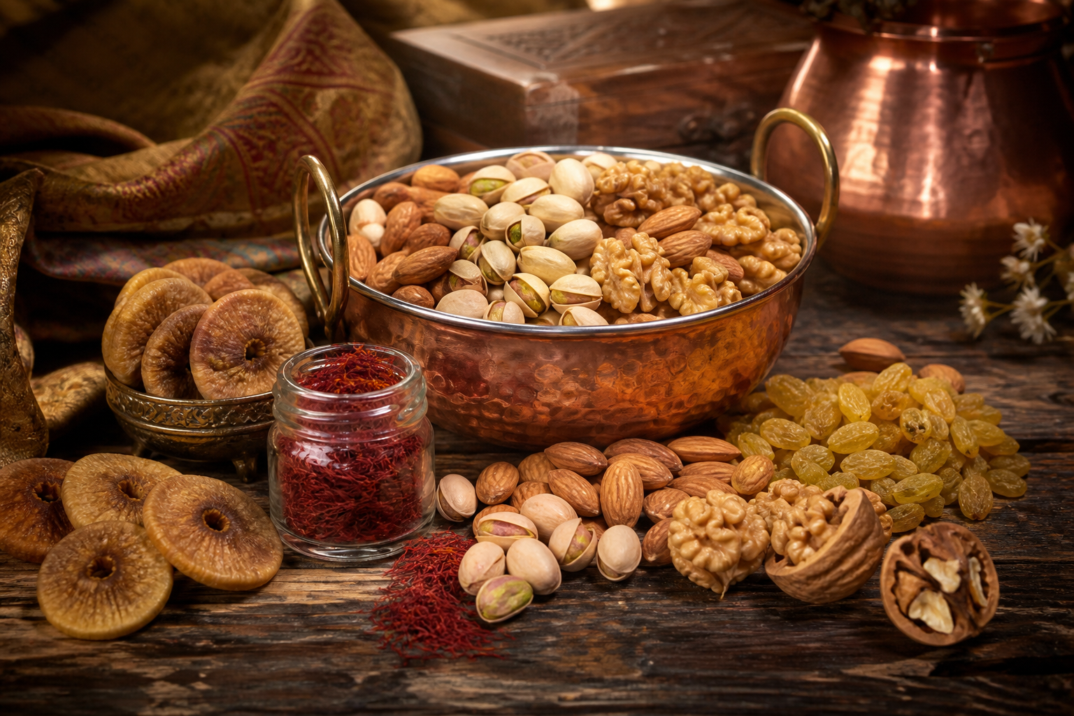 Duha Dryfruits — premium Kashmir almonds, walnuts, pistachios and saffron