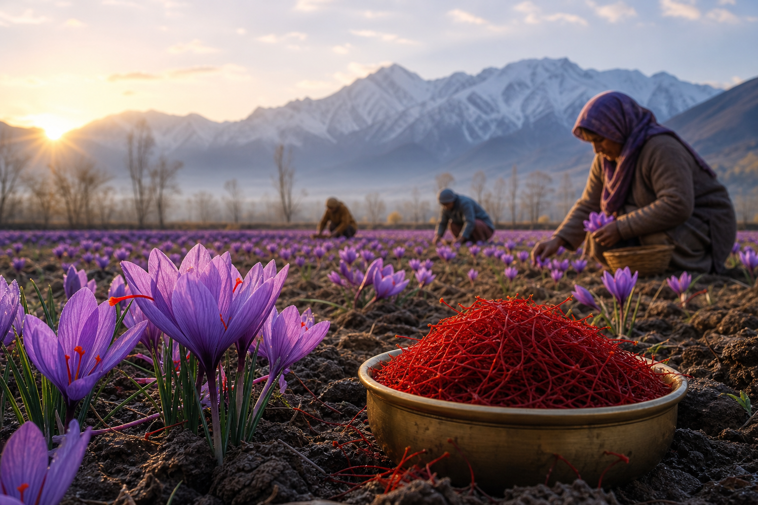 Kashmir saffron from Pampore